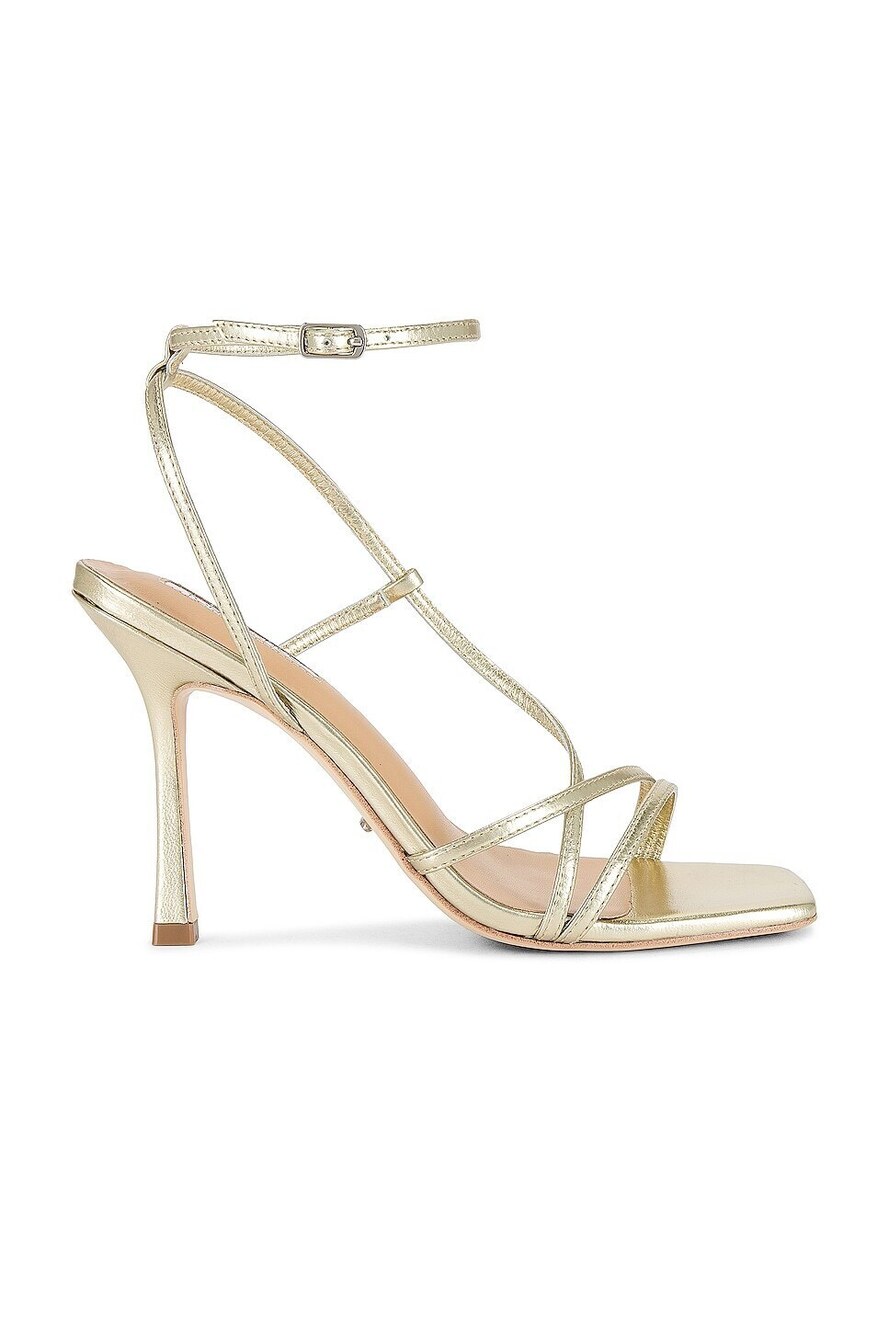 Tony Bianco Franci Sandal in Gold Nappa Metallic metallic leather high heel